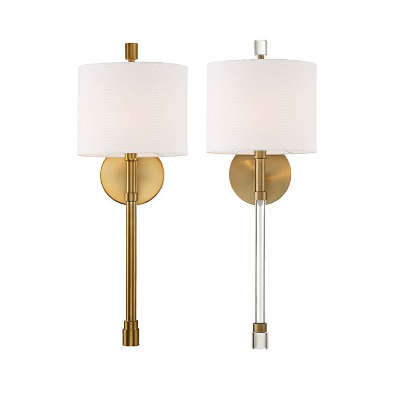 Image 3 Crystorama Rachel 22" High Vibrant Gold Wall Sconce more views