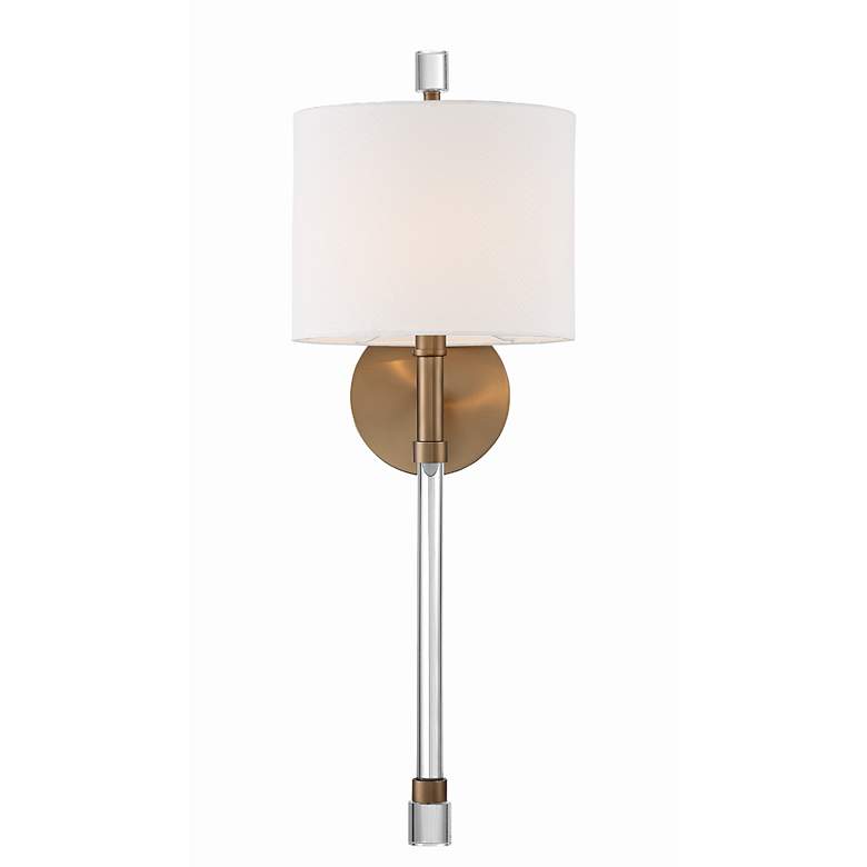 Image 7 Crystorama Rachel 22" High Vibrant Gold Wall Sconce more views