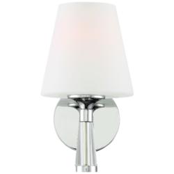 Crystorama Ramsey 10 1/2&quot; High Polished Nickel Wall Sconce