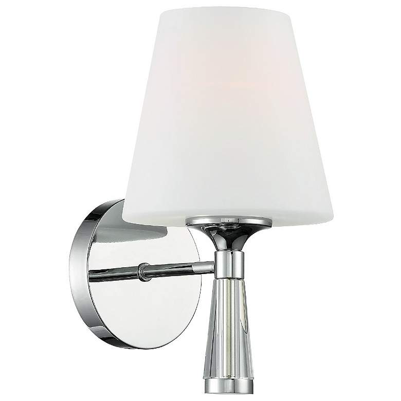 Image 2 Crystorama Ramsey 10 1/2 inch High Polished Nickel Wall Sconce more views