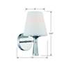 4_Crystorama Ramsey 10 1/2" High Polished Nickel Wall Sconce more views