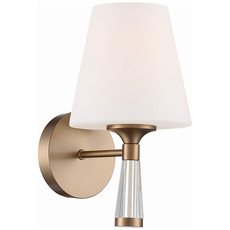 Image 1 Crystorama Ramsey 10 1/2" High Vibrant Gold Wall Sconce