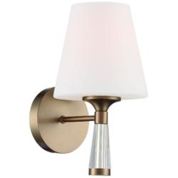 Crystorama Ramsey 10 1/2&quot; High Vibrant Gold Wall Sconce
