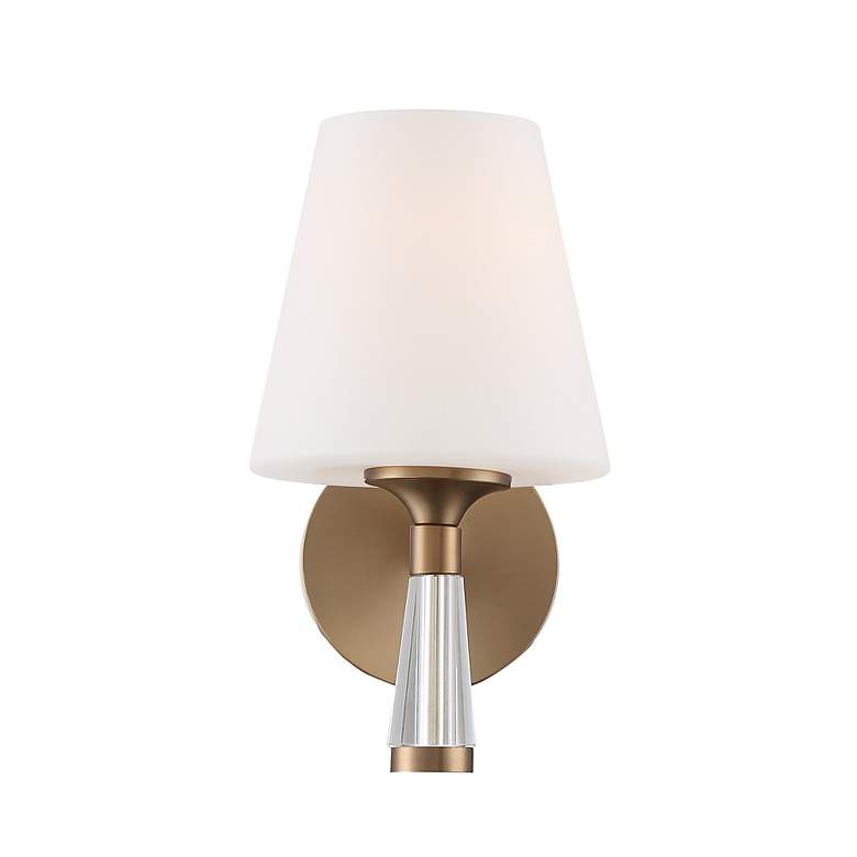 Image 3 Crystorama Ramsey 10 1/2" High Vibrant Gold Wall Sconce more views