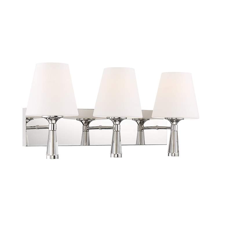 Image 2 Crystorama Ramsey 23 1/4" Wide Polished Nickel Wall Light more views