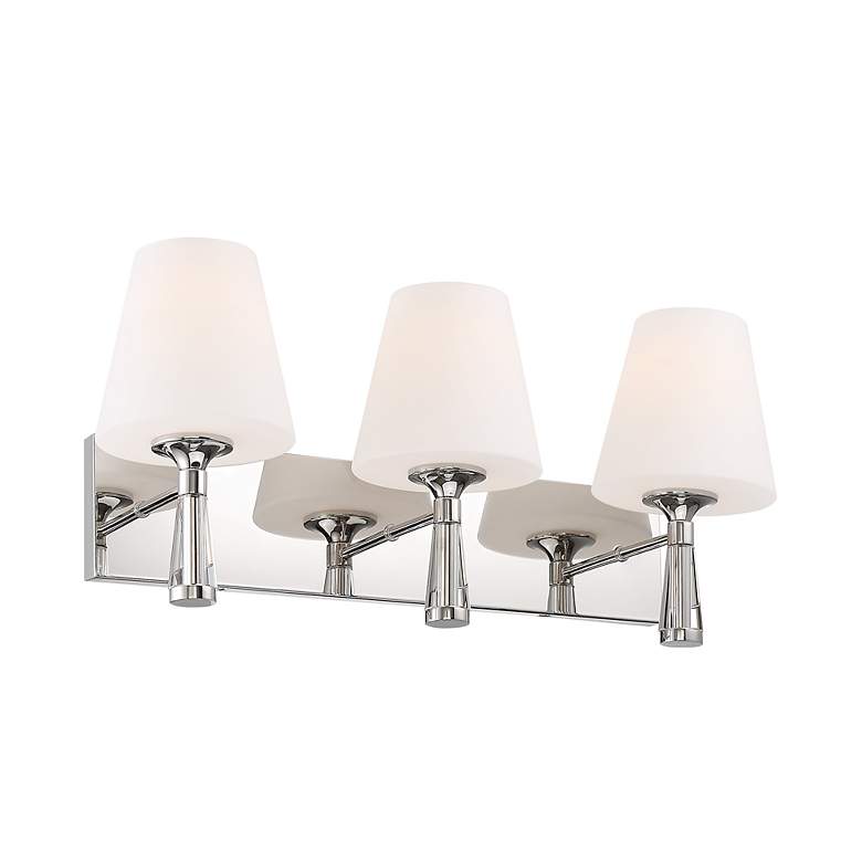 Image 3 Crystorama Ramsey 23 1/4" Wide Polished Nickel Wall Light more views