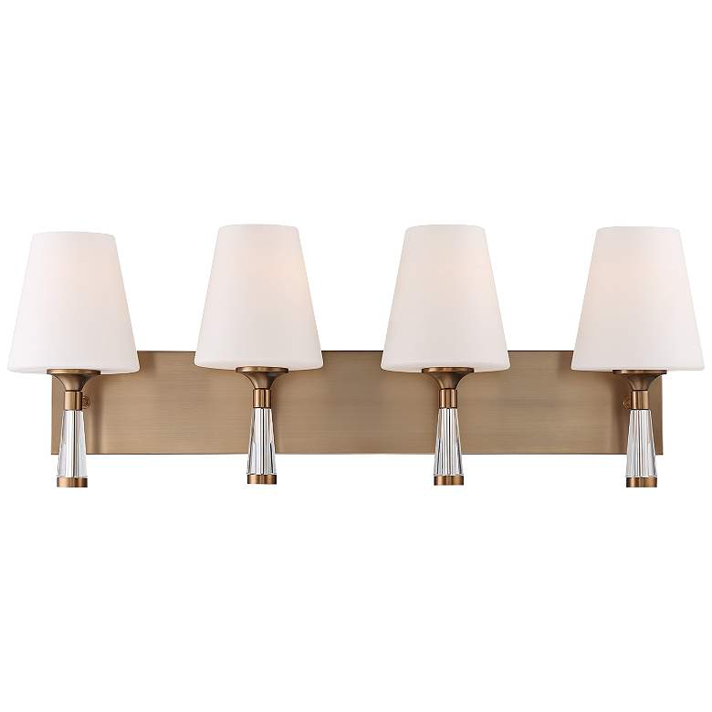 Image 1 Crystorama Ramsey 32" Wide Vibrant Gold Wall Light