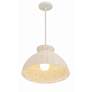 4_Crystorama Reese 16" Wide Matte White Dome Pendant Light more views