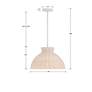 6_Crystorama Reese 16" Wide Matte White Dome Pendant Light more views
