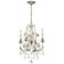 Crystorama Regis 17 1/2" Wide Olde Silver Crystal 4-Light Chandelier