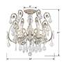 4_Crystorama Regis 20" Wide Olde Silver 6-Light Ceiling Light more views