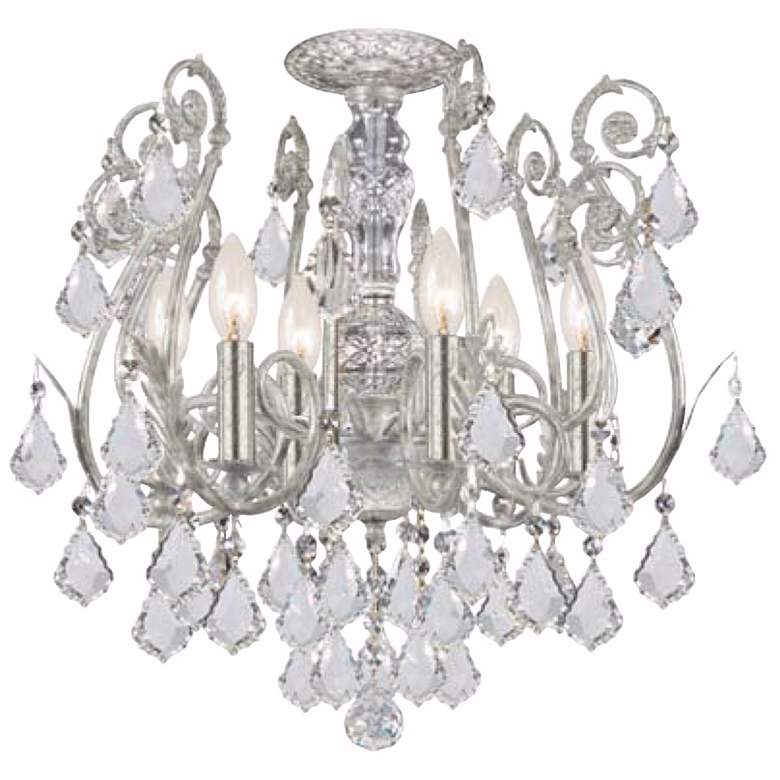 Image 1 Crystorama Regis Collection Silver 20 inch Wide Ceiling Light
