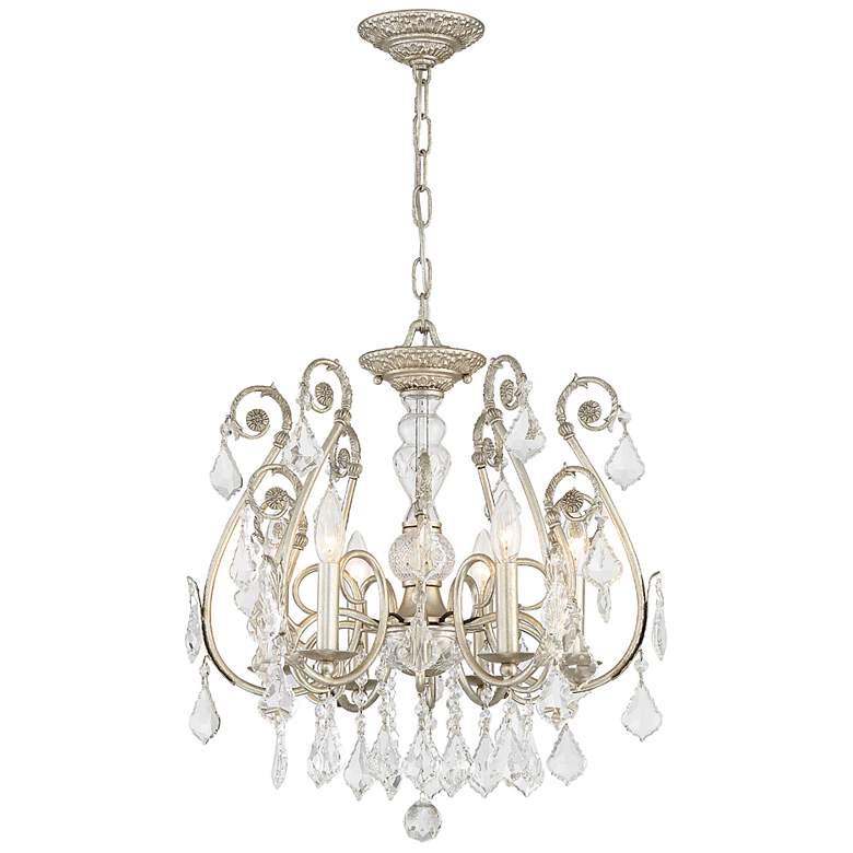 Image 1 Crystorama Regis Collection Silver 20" Wide Ceiling Light
