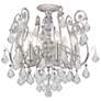 Crystorama Regis Collection Silver 20" Wide Ceiling Light
