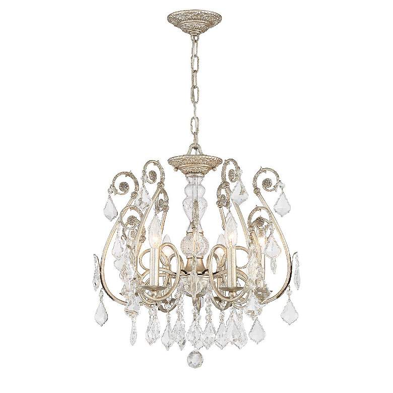 Image 2 Crystorama Regis Collection Silver 20" Wide Ceiling Light more views