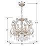 5_Crystorama Regis Collection Silver 20" Wide Ceiling Light more views