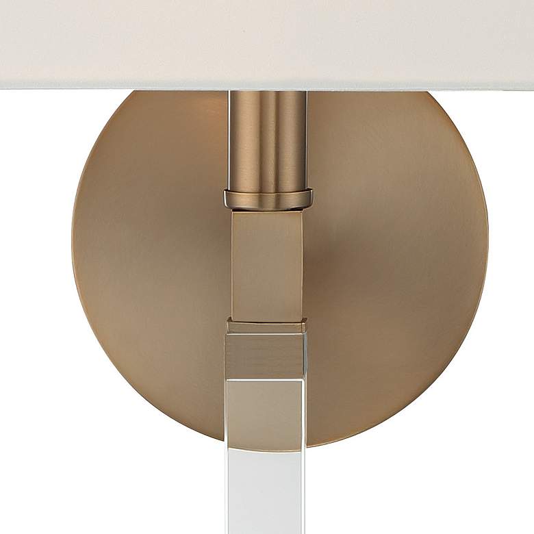 Image 4 Crystorama Renee 21 3/4" High Aged Brass Wall Sconce more views
