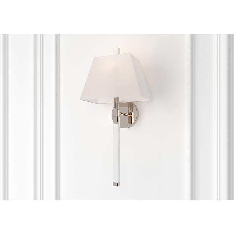 Image 6 Crystorama Renee 21 3/4" High Polished Nickel Wall Sconce more views
