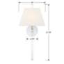 7_Crystorama Renee 21 3/4" High Polished Nickel Wall Sconce more views