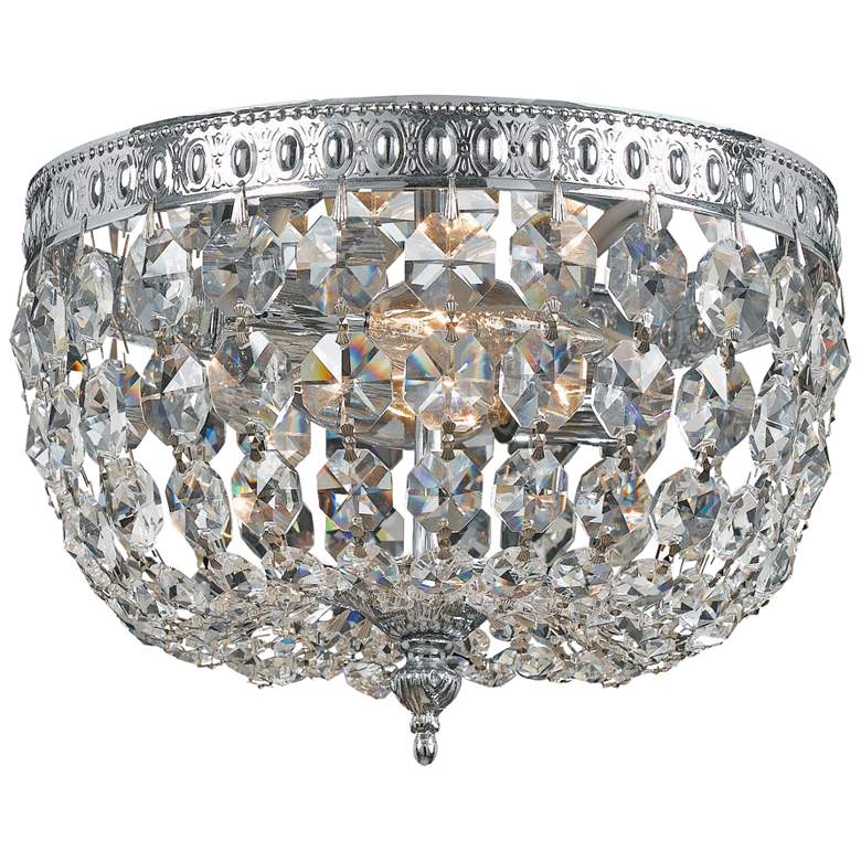 Image 1 Crystorama Richmond 8" Wide Crystal Ceiling Light
