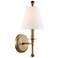 Crystorama Riverdale 14 1/2" High Aged Brass Wall Sconce