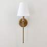 6_Crystorama Riverdale 14 1/2" High Aged Brass Wall Sconce more views