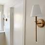 7_Crystorama Riverdale 14 1/2" High Aged Brass Wall Sconce more views