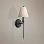 Crystorama Riverdale 14 1/2" High Black Forged Wall Sconce