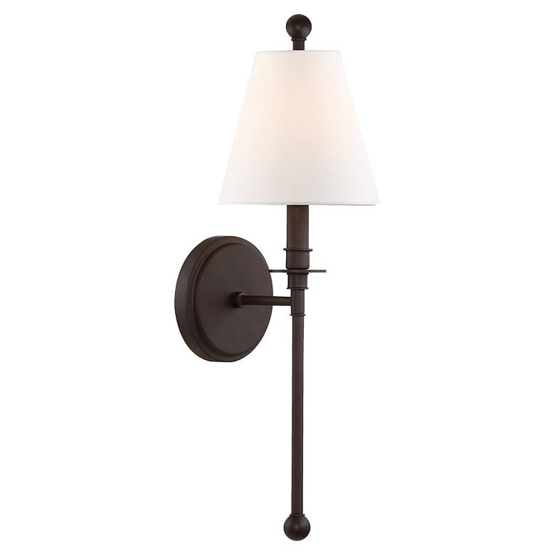 Image 5 Crystorama Riverdale 14 1/2" to 20" High Dark Bronze Wall Sconce more views