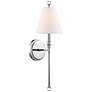 Crystorama Riverdale 14 1/2"H Polished Nickel Wall Sconce
