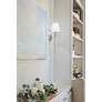 6_Crystorama Riverdale 14 1/2"H Polished Nickel Wall Sconce more views