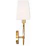 4_Crystorama Rollins 14" High Antique Gold 2-Light Wall Sconce more views