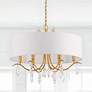 Crystorama Rollins 24"W Antique Gold 4-Light Drum Chandelier