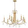 2_Crystorama Rollins 40" Wide Antique Gold 9-Light Chandelier