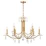 4_Crystorama Rollins 40" Wide Antique Gold 9-Light Chandelier more views