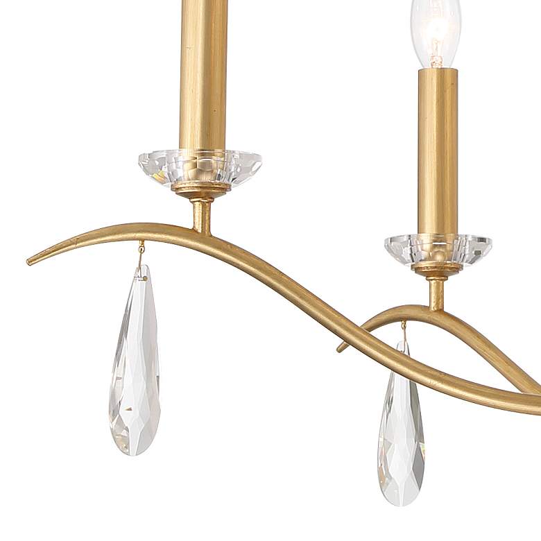 Image 6 Crystorama Rollins 40" Wide Antique Gold 9-Light Chandelier more views