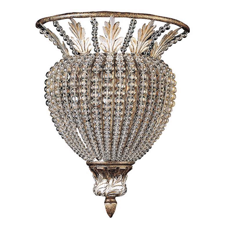 Image 1 Crystorama Roosevelt 13 inch High Crystal Bead Wall Sconce