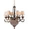 Crystorama Roosevelt Collection Patina 6 Light Chandelier