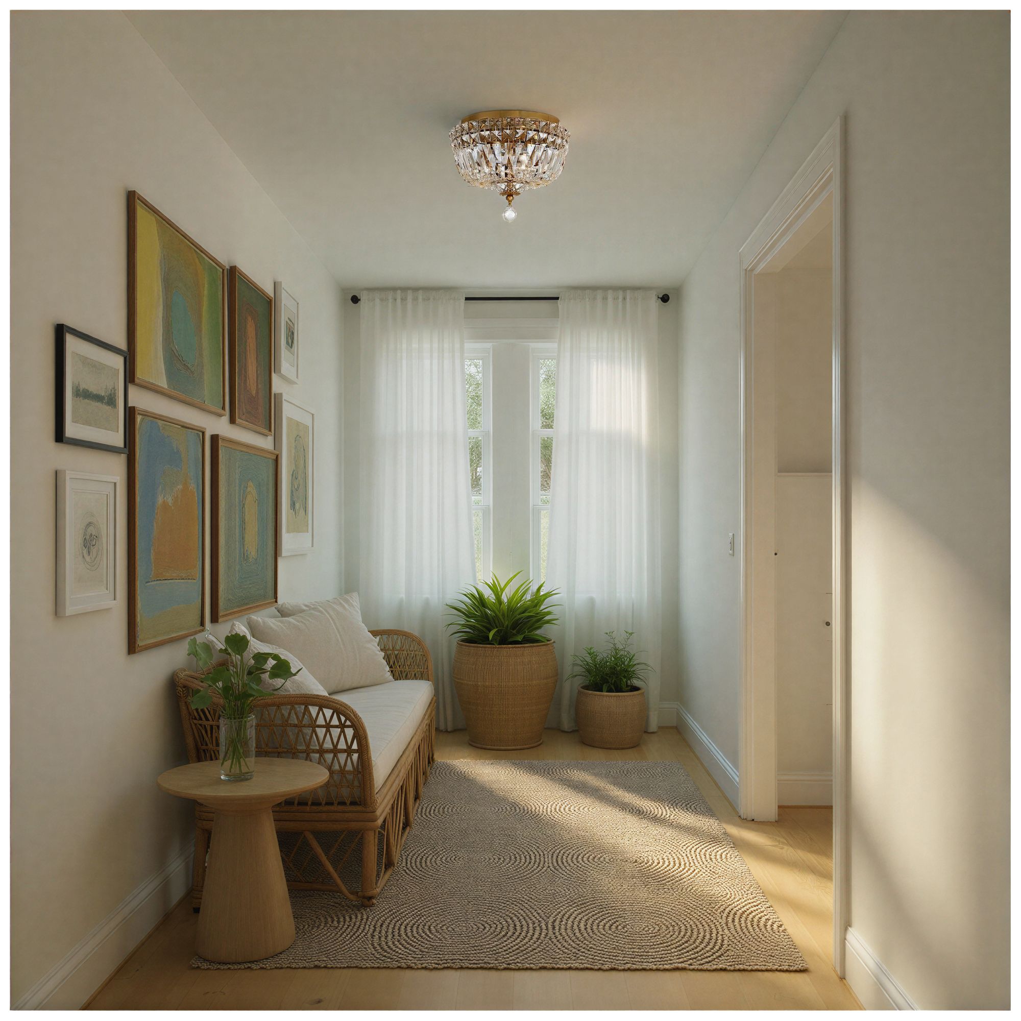 Crystorama Roslyn 10'' Aged Brass Flush Mount