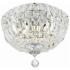 Crystorama Roslyn 10" Wide Chrome Crystal Ceiling Light