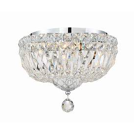 Image2 of Crystorama Roslyn 10" Wide Chrome Crystal Ceiling Light more views