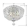 Thumbnail4 of Crystorama Roslyn 10" Wide Chrome Crystal Ceiling Light more views