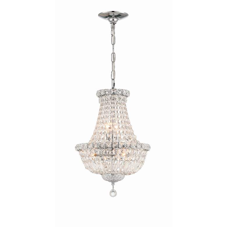 Image 2 Crystorama Roslyn 12" Polished Chrome 5-Light Crystal Mini Chandelier more views