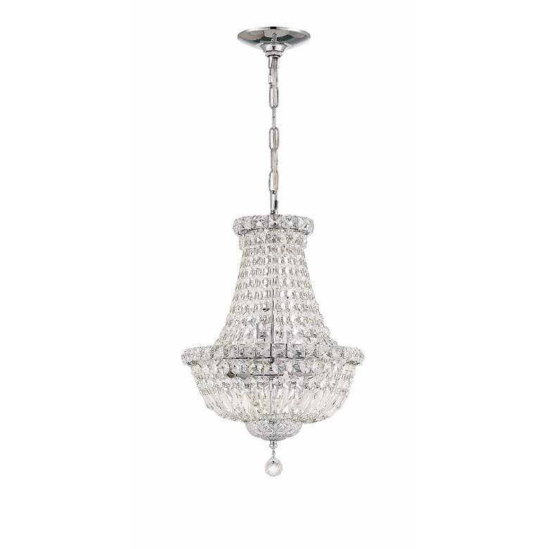 Image 3 Crystorama Roslyn 12" Polished Chrome 5-Light Crystal Mini Chandelier more views
