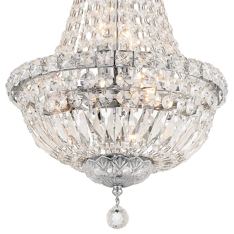 Image 5 Crystorama Roslyn 12" Polished Chrome 5-Light Crystal Mini Chandelier more views