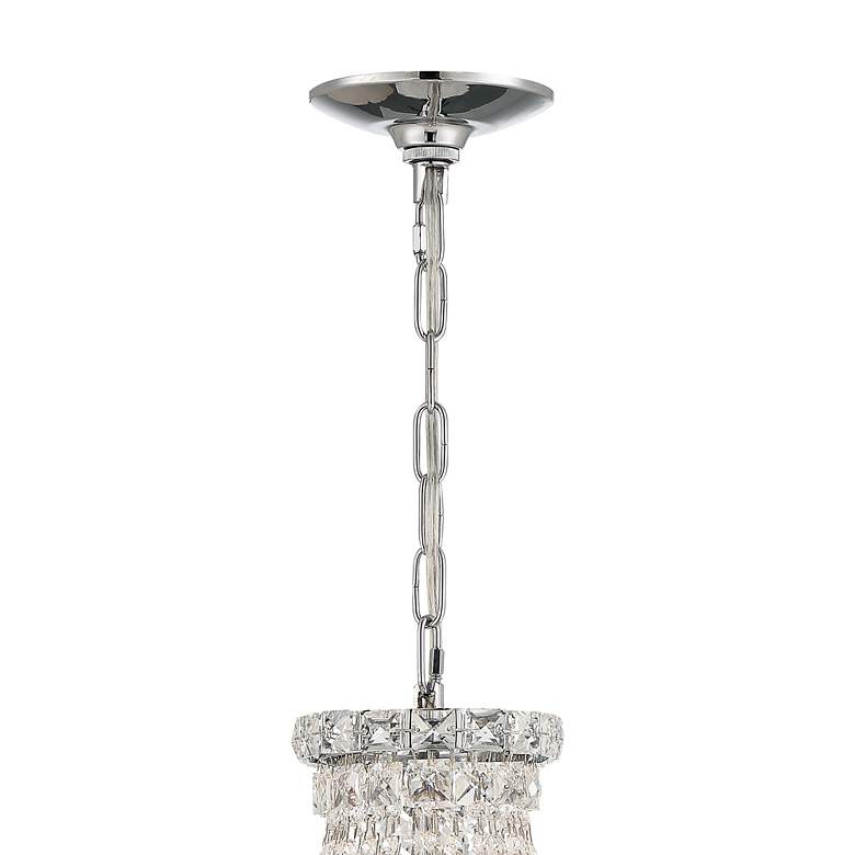 Image 6 Crystorama Roslyn 12" Polished Chrome 5-Light Crystal Mini Chandelier more views