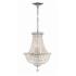 Crystorama Roslyn 12" Wide Polished Chrome Mini Chandelier