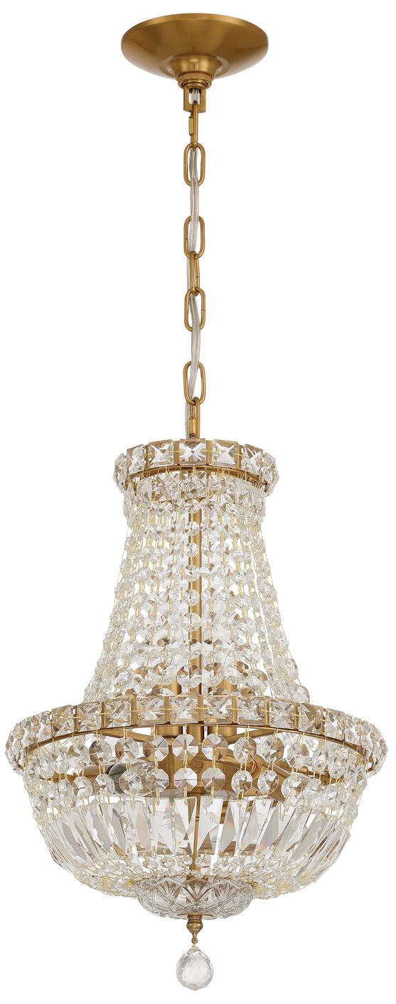 Image 2 Crystorama Roslyn 12in.  Aged Brass Chan more views