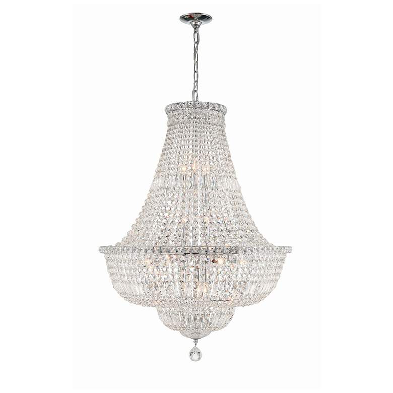 Image 1 Crystorama Roslyn 28" Wide Polished Chrome Chandelier