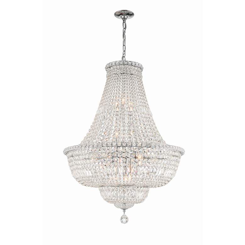 Image 2 Crystorama Roslyn 28" Wide Polished Chrome Chandelier more views